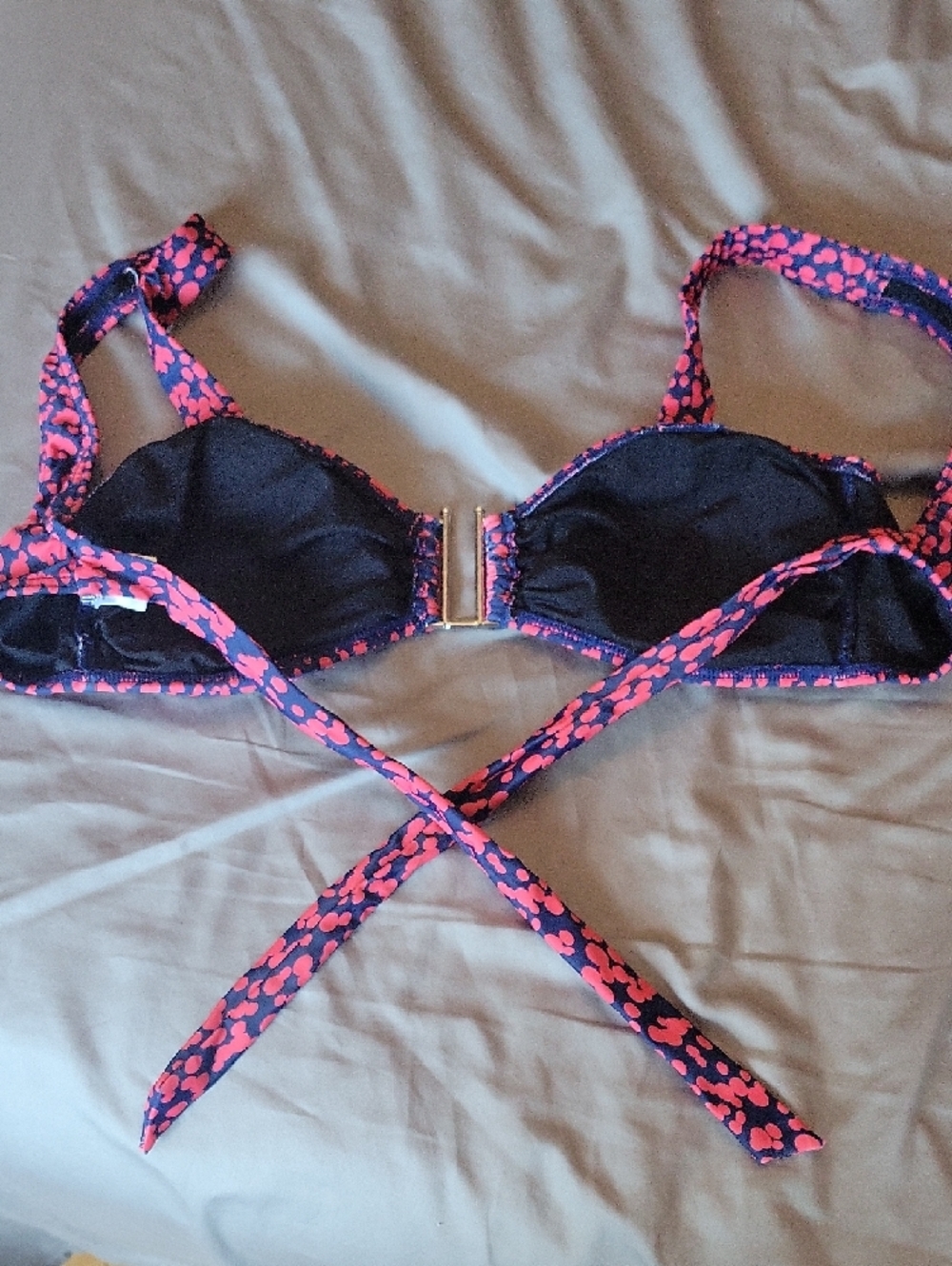 VENUS Pink and Navy Patterned Bikini Two-Piece Swim Set - Picture 8 of 8